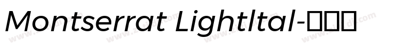 Montserrat Lightltal字体转换